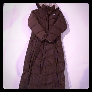 Full-length North Face Puffer Coat